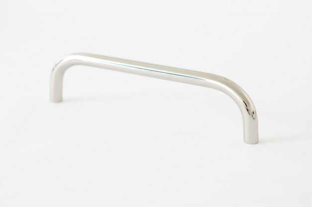 Poignée de meuble longue Grip 136, acier inoxydable poli