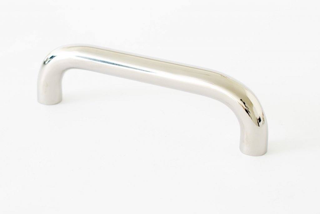 Poignée de meuble longue Grip 143, acier inoxydable poli
